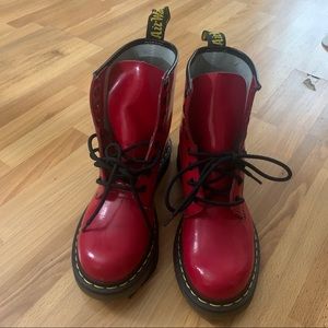 Dr. Martens 1460W Boots In Red